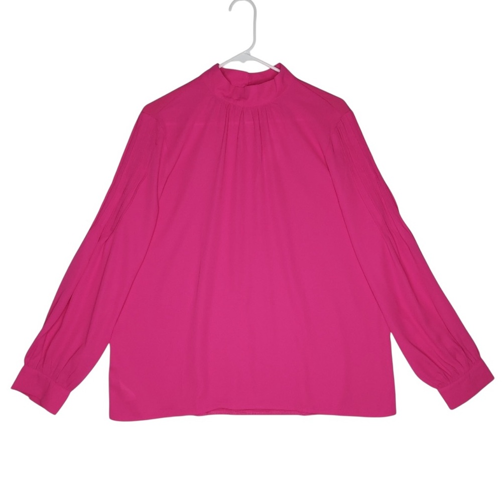 Ann Taylor Pink Blouse Top Size Large